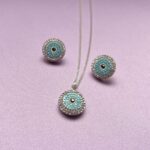 Juego Ojo Turco Azul Claro