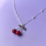Collar Cerezas de Plata