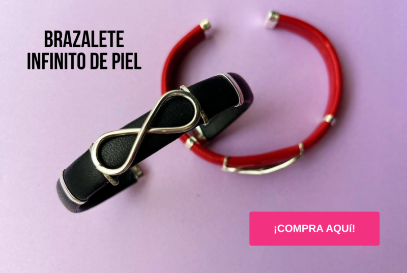 Brazalete Infinito de piel