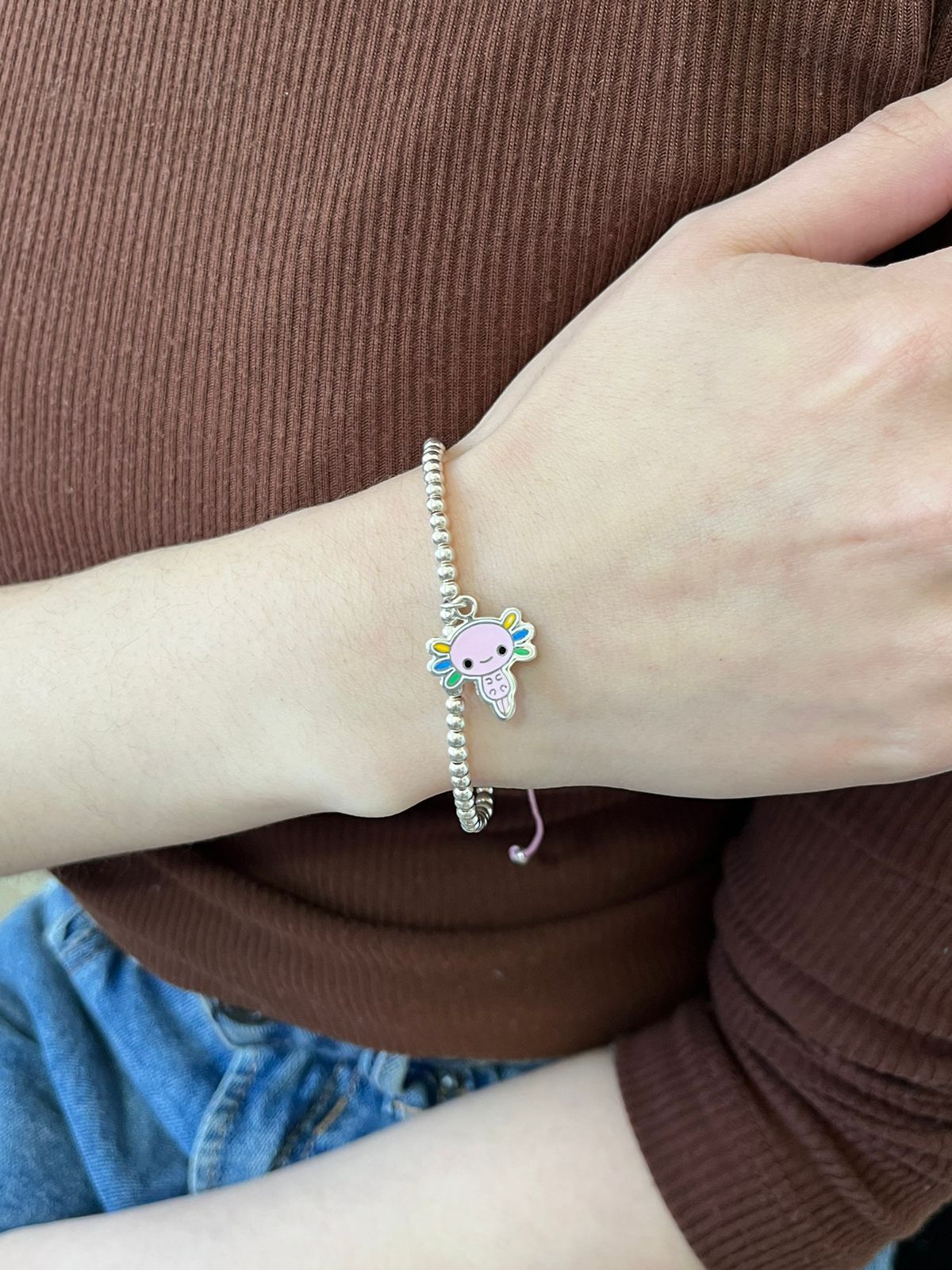 Pulsera ajolote rosa 1