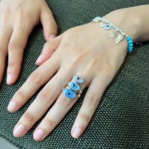 Anillo triple ojo turco