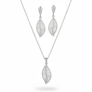 juego hojas de plata .925